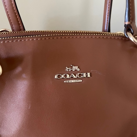 COACH Cognac Shoulder Bag - Picture 2 of 7
